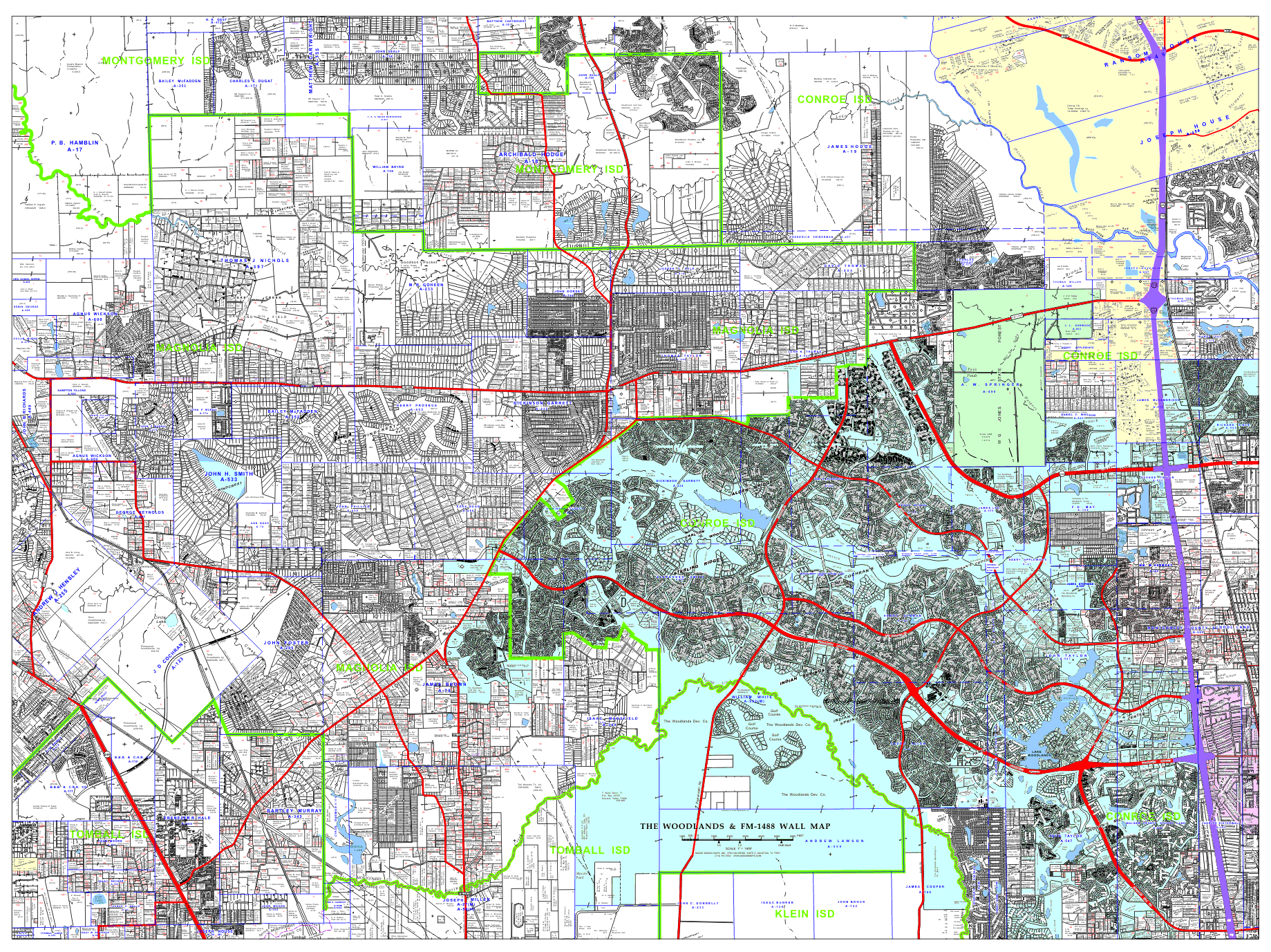 The Woodlands Zip Code Map - Map