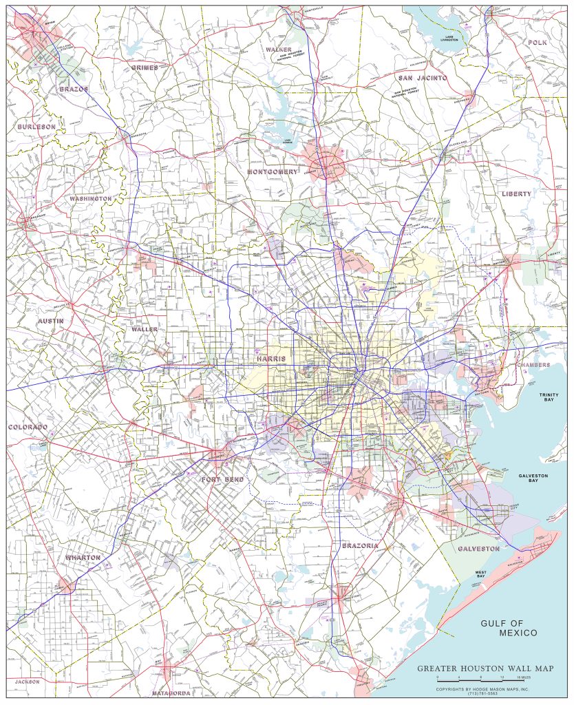 Greater Houston Map - Mason Maps